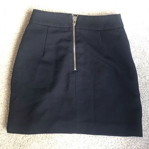 Black mini skirt